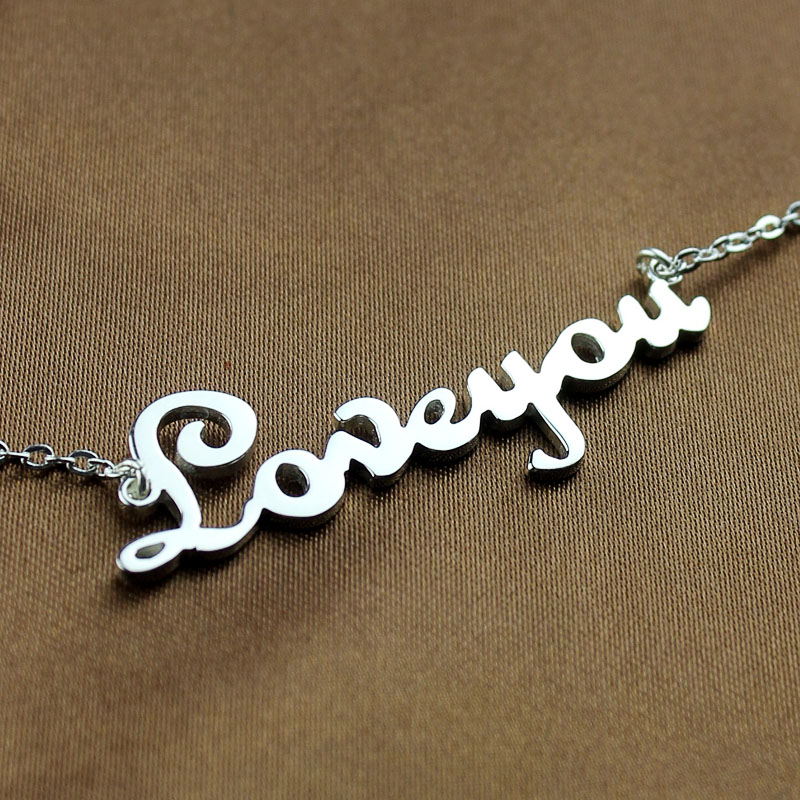Name chain jewellery image for personalised name necklace