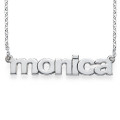 Nameplate Necklace in Lowercase Font Lowercase personalised nameplate necklace