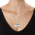Silver Engraved Arabesque Necklace Silver engraved arabesque personalised necklace