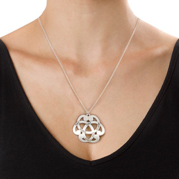 Silver Engraved Arabesque Necklace Silver Engraved Arabesque Necklace