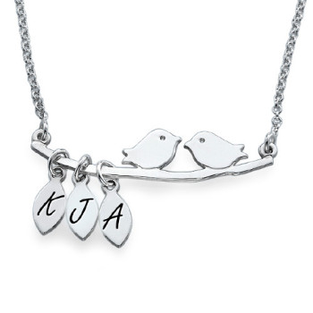 Personalised Mum Jewellery - Silver Bird Necklace	