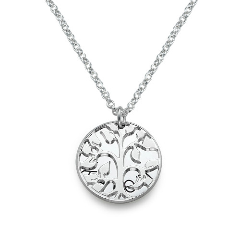 Personalised Family Necklace in Sterling Silver Personalised family tree necklace in sterling silver