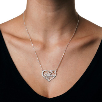 Personalised Heart Name Necklace Personalised Heart Name Necklace