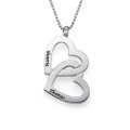 Personalised Heart in Heart Necklace Personalised Heart in Heart Necklace