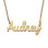 18k Gold Plated Cursive Name Necklace