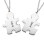 Personalised Silver Puzzle Necklace