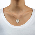 Engraved Birthstone Heart Necklace Personalised heart necklace with name engraving and birthstones