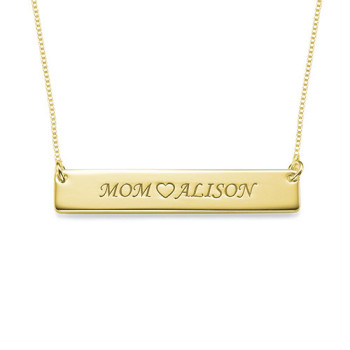 18ct Gold Plated Personalised Nameplate Necklace 18ct Gold Plated Personalised Nameplate Necklace