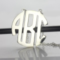 Round Monogram Necklace Round monogram necklace product image