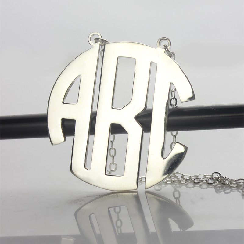 Round Monogram Necklace Round monogram necklace product image