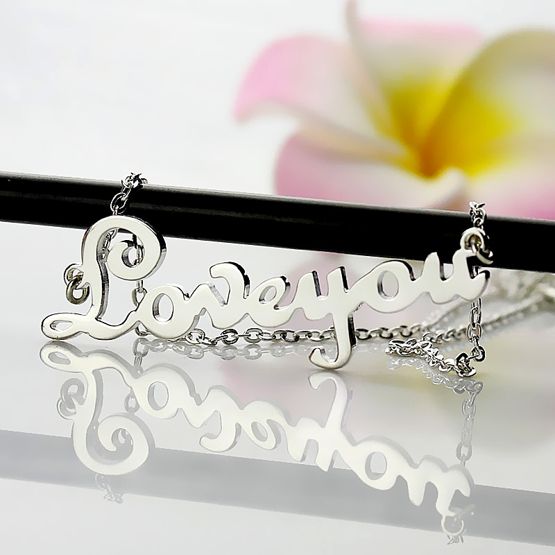 Script name necklace image