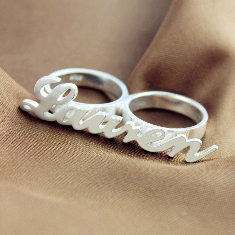 Silver Name Ring Silver name ring