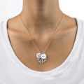 Family tree necklace with engraved personalised discs