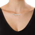 Silver Hashtag Necklace Personalised silver hashtag necklace