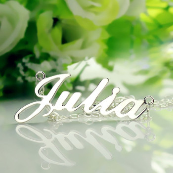 Personalised Classic Name Necklace in Silver Personalised Classic Name Necklace in Silver