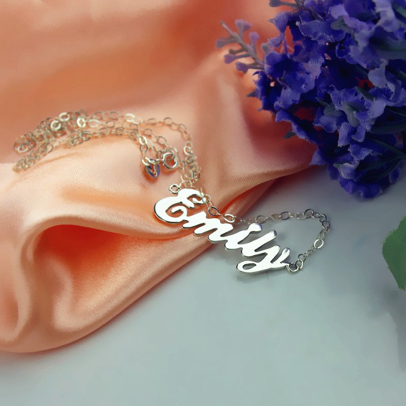 Silver letter pendant product image