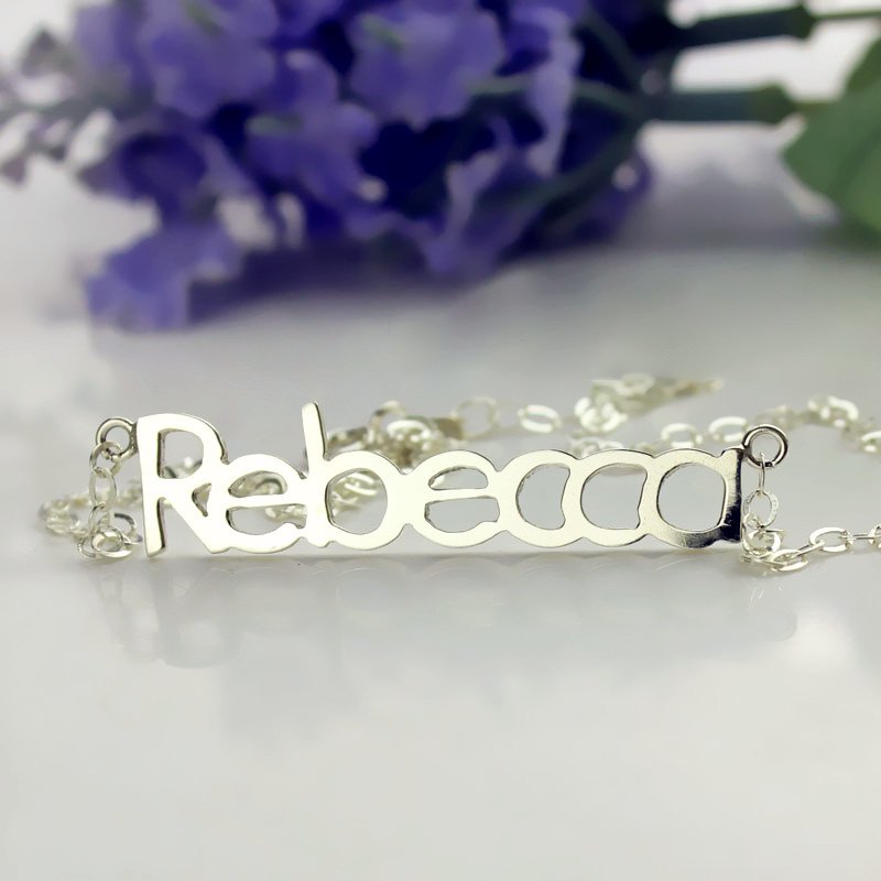 Silver letter pendant jewellery