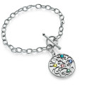 Silver Tree of Life filigree bracelet