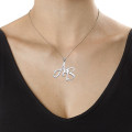 Personalised Two Initial Necklace Sterling silver necklace with two personalised initials