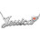 Silver and Swarovski Crystal Flower Name Necklace	