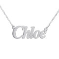 Small Angel Style Silver Name Necklace Small angel style personalised name necklace pendant