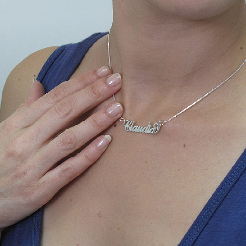 Small Carrie Style Name Necklace Small Carrie-style personalised name necklace