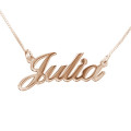 Small Name Necklace in 18ct Rose Gold Plating Small personalised name necklace in 18ct rose gold plating