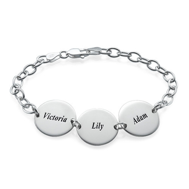 Personalised Mum Disc Name Bracelet Personalised Mum disc name bracelet