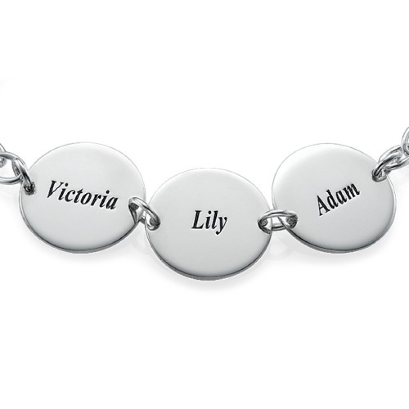 Personalised Mum Disc Name Bracelet Personalised Mum disc name bracelet