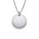 Sterling Silver Circle Initial Necklace	