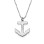 Sterling Silver Engraved Anchor Necklace	