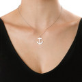 Sterling Silver Engraved Anchor Necklace Sterling silver engraved anchor pendant necklace