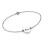 Sterling Silver Engraved Heart Couples Bracelet/Anklet