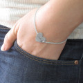 Personalised Heart Couples Bracelet Personalised heart pendant couples bracelet