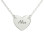 Sterling Silver Engraved Heart Necklace