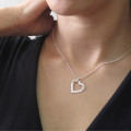 Personalised Engraved Heart Necklace Personalised engraved heart necklace gallery view