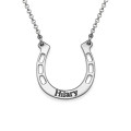Sterling Silver Engraved Horseshoe Necklace Engraved sterling silver horseshoe necklace