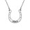 Sterling Silver Engraved Horseshoe Necklace	