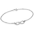 Sterling Silver Engraved Infinity Bracelet or Anklet Engraved sterling silver infinity bracelet or anklet with personalised name detail