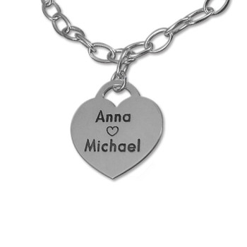 Sterling Silver Heart Charm Bracelet/Anklet Sterling Silver Heart Charm Bracelet/Anklet