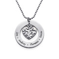 Heart family tree necklace for mum