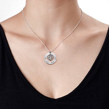 Heart Family Tree Necklace - Gifts for Mum Heart Family Tree Necklace - Gifts for Mum