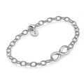 Sterling Silver Infinity Bracelet or Anklet Sterling silver infinity bracelet or anklet with infinity pendant