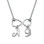 Sterling Silver Infinity Necklace with Initials	