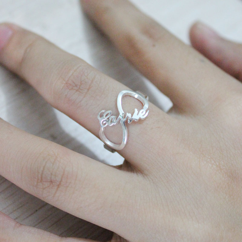 Sterling silver infinity ring
