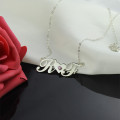 Sterling silver initial jewellery detail