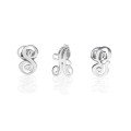 Sterling Silver Initial Stud Earrings Sterling silver initial stud earrings product image
