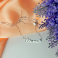 Sterling Silver Letter Pendant Necklace Sterling silver letter pendant necklace