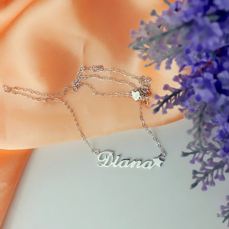 Sterling Silver Letter Pendant Necklace Sterling silver letter pendant necklace