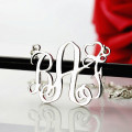 Sterling Silver Monogram Initial Necklace Sterling silver monogram initial necklace